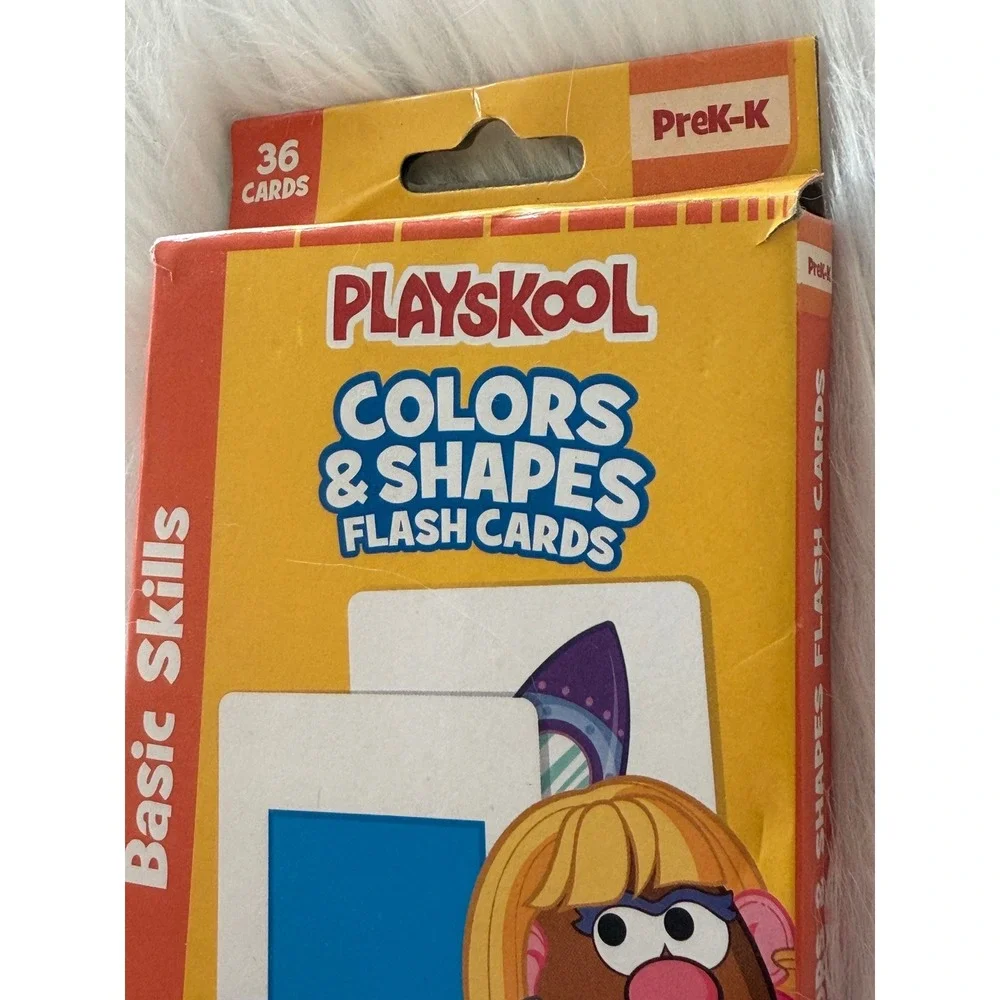 Playskool Colors & Shapes Flash Cards Mrs Potato Head PreK-K 36 Cards 107240